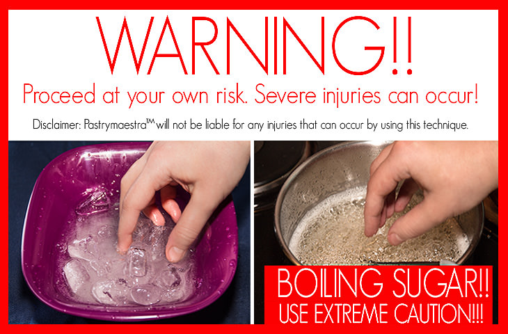 Sugar syrup-warning