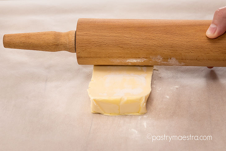 Laminated dough, preparing fat, Pastry Maestra