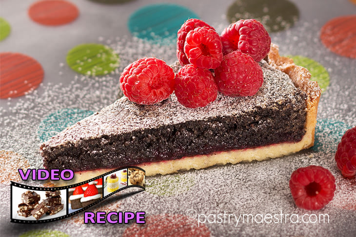 Raspberry Poppy Seed Tart, Pastry Maestra