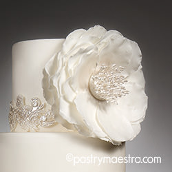 Wedding Cake Detail, Pastry Maestra