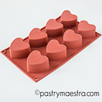 Silicone heart mold Pastry Maestra