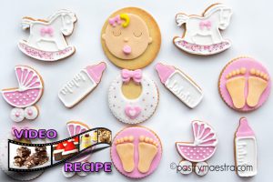 Baby Shower Fondant Cookies, Pastry Maestra