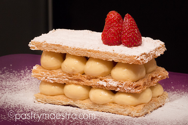 Vanilla and Strawberry Mille-Feuille, Pastry Maestra