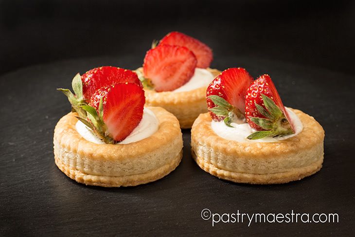 Chantilly strawberry vol-au-vents chef Tereza Alabanda Pastry Maestra