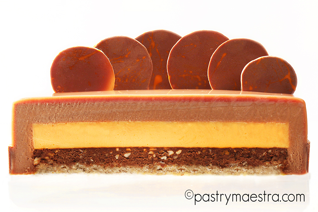 Passion Fruit and Milk Chocolate Entremet