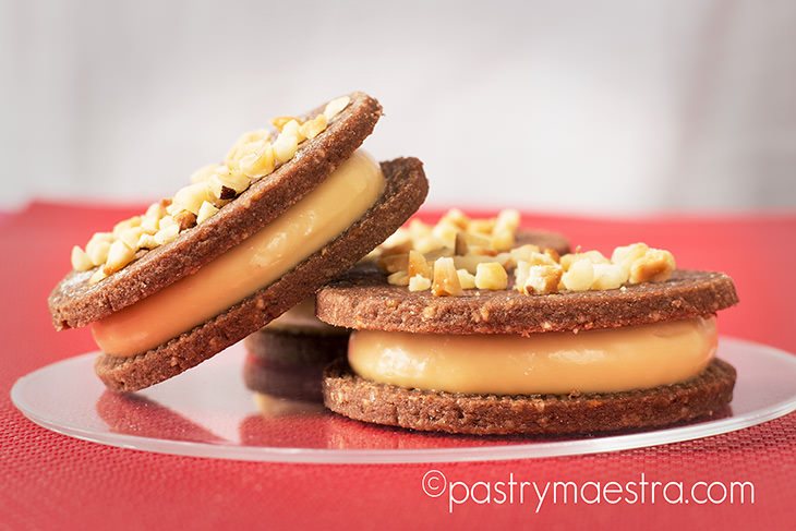 Caramelized White Chocolate Sandwich Cookies, Pastry Maestra