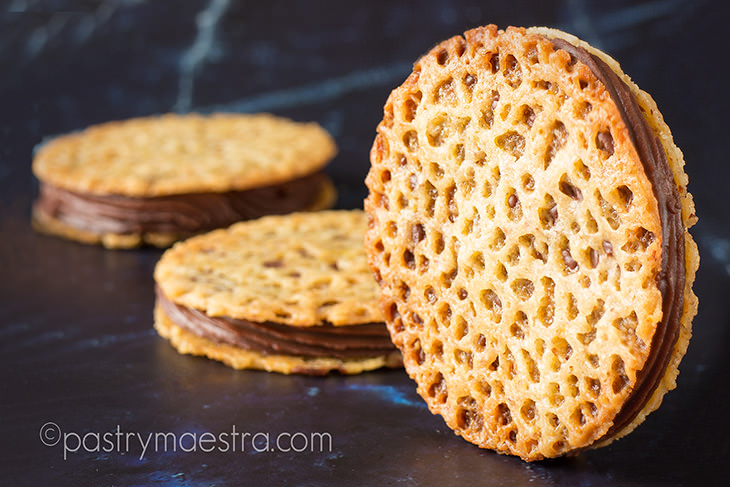 Simple Chocolate Lace Sandwich Cookies, Pastry Maestra