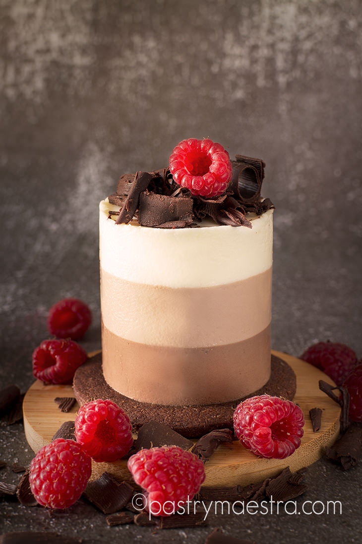 Simple Triple Chocolate Mousse Cakes, Pastry Maestra