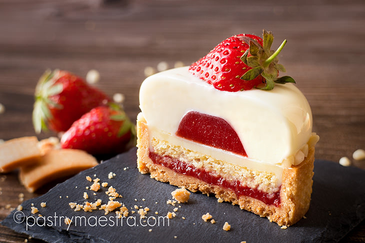 Strawberry and White Chocolate Tarts, Pastry Maestra