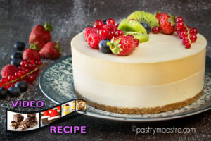 No-Bake, Passion Fruit Cheesecake, Pastry Maestra