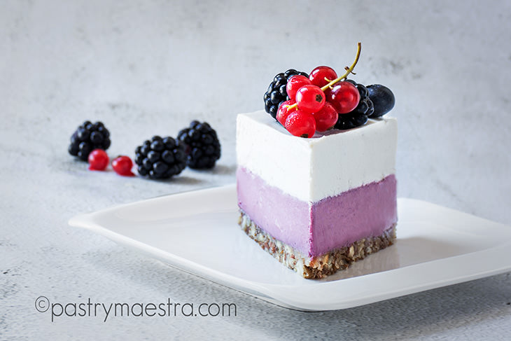 Mixed Berry and Coconut Raw Cake, Pastry Maestra