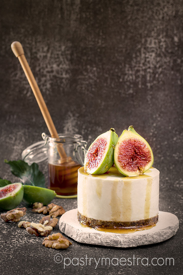 No-Bake Fig, Walnut and Honey Cheesecake, Pastry Maestra