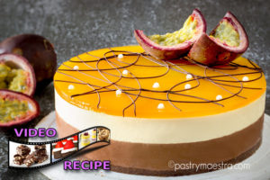 No-Bake Chocolate and Passion Fruit Cheesecake, Pastry Maestra