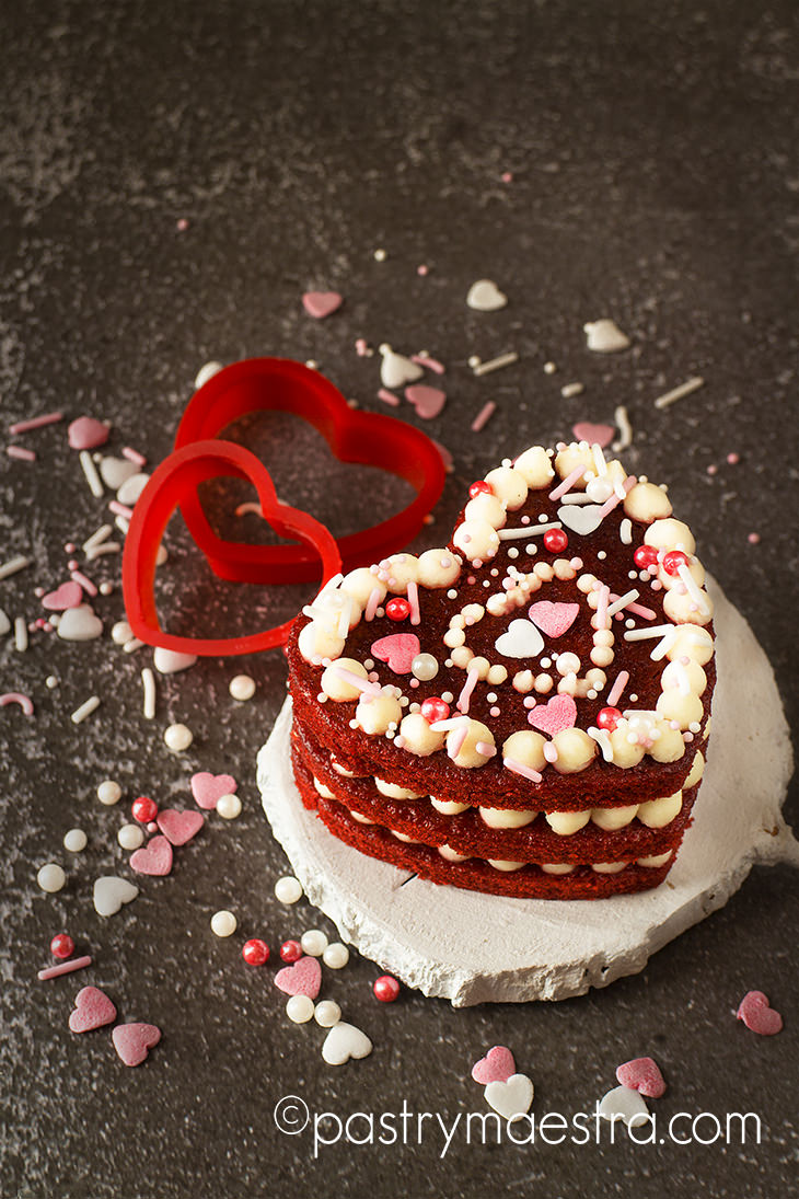 Red Velvet Valentine's Day Cake, Pastry Maestra