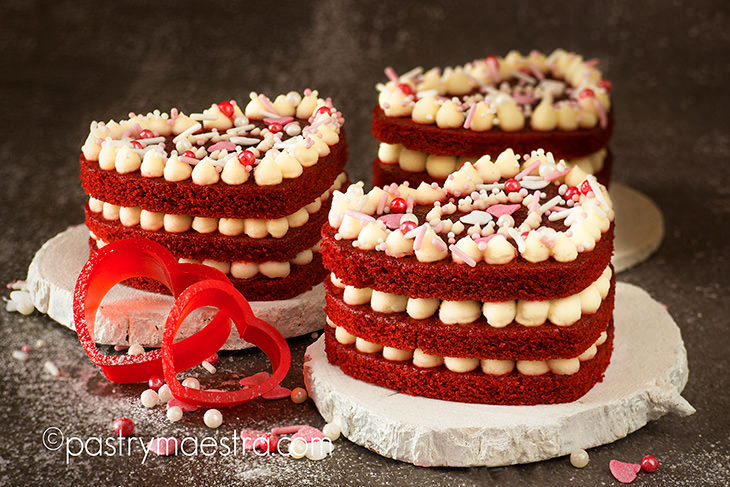 Red Velvet Valentine's Day Cake, Pastry Maestra