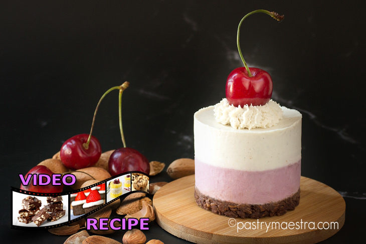 Raw Cherry and White Chocolate Mini Cakes, Pastry Maestra