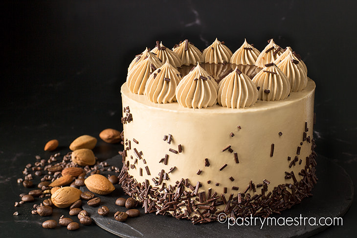 Almond and Chocolate Mocha Cake, Pastry Maestra