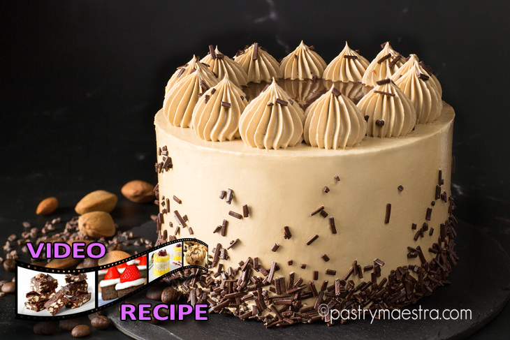 Almond and Chocolate Mocha Cake, Pastry Maestra