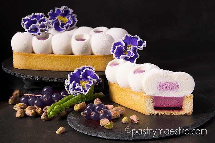 Black Currant and White Chocolate Tarts, Pastry Maestra