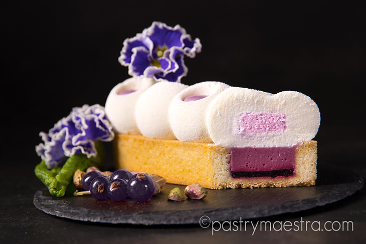 Black Currant and White Chocolate Tarts, Pastry Maestra